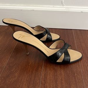 Giuseppe Zanotti leather heel sandals